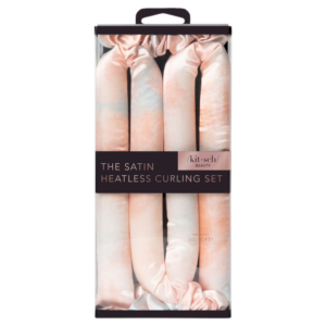 Kitsch The Satin Heatless Curling 3 Set (1 curling rod + 2 scrunchies)
